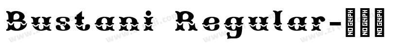 Bustani Regular字体转换